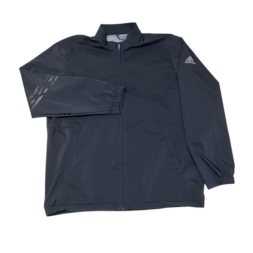 ADIDAS MEN'S PROV R JACKET SIZE XL Black Logo‎ Lightweight Packable